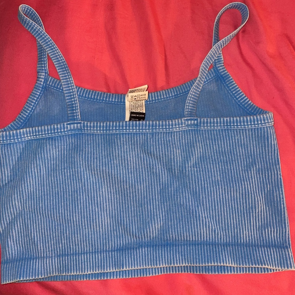 Blue Ribbed Top - Picture 2 of 2